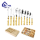 Bamboo Design Stainless Steel Dinner Fork Tea Food Grade Flatware Tableware