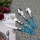 24PCS Stainless Steel Tableware with Iron Wire Stand