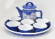  1.2L Carbon Steel Enamel Tea Pot Sets Saudi and Turkish Type Tableware Sets