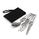  Wholesale Camping Tableware Dinner Set Stainless Steel Fork Spoon Cutlery for Outdoor