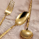  High Quality Customized Hammered Stainless Steel Handle Cutlery Set Tableware