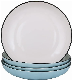  Light Blue Ceramic Dinner Plates Handmae Porcelain Plate Dish Tableware