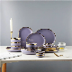  European Purple Color Custom Porcelain Dinner Tableware