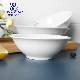  Home Tableware Ceramic Plain with Large Mouth White 7 Inch Porcelain Dinner Soup Bowl