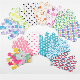Printed Five-Finger Gloves Nylon Shower Gloves