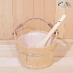 Sauna Bucket Quality Solid Wood Sauna Barrel and Spoon Sauna Accessories