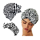  Stripe Shower Bonnet Thickened Waterproof Oily Fume Cap Female SPA Hairdressing Salon Supplies Shower Cap Bathroom Accessories