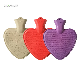  BS Standard Heart Shape Hot Water Bag Warming Rubber Long Hot Water Bottle