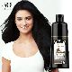500ml Natural Ingredients Cover Hair Black Shampoo Healthy Hair Dye manufacturer