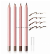 Newest Waterproof Cosmetic Eyebrow Pencil with Plastic Cap manufacturer