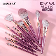  Yasna′ S New 14 Novice Makeup Brush Set Suits Super Soft Makeup Brush Purple Cloud Wood Handle Beauty Tool
