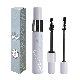  2 in 1 Long Curled Thick Mascara Silica Gel Brush Lengthening 3D Volume Waterproof Lasting Eyelash Mascara