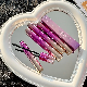  3D Mascara Lengthening Black Lash Eyelash Extension Eye Lashes Brush Beauty Makeup Long-Wearing Purple Color Mascara