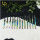  Eyelash Extension Tweezers Rainbow Coated Stainless Steel Curved Eyelash Applicator
