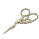  3.0*3.5inch Golden Crane Shape Stainless Steel Eyebrow & Nose Hair Manicure Cuticle Scissors