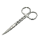  3.5mm Thickness 4.5inch S/S Long Handle Beauty Eyebrow Manicure Cuticle Nail Scissors
