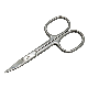  3.5mm Thickness 3.5inch Stainless Steel Eyebrow Manicure Cuticle Scissors D