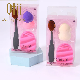  Foundation Round Toothbrush Free-Latex Sponge with Brush Cleaner Makeup Tool Kits