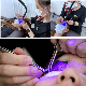  Mengfan Glue Fast Curing UV Violet Lamp Eyelash Foot Step LED Light