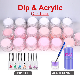  Clear Pink&White Color 2in1 Use Acrylic Dipping Powder Nails