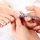 360-Degree Rotating Head Stainless Steel Toe Clipper Cutter