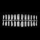 Square False Nail Tips Clear Natural White Traceless Nail Art Tips