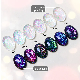  HS 2023 Private Label Flash Glitter Shiny Gel Polish 6 Colors Soak off UV LED Aurora Flakes Gel Nail Polish