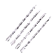  Stainless Steel Cuticle Nail Pusher Remover Double Ended Pedicure Manicure Tool