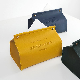  Home Solid Color Rectangular Soft PU Leather Napkin Box Customizable Pattern