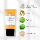  Hot-Selling Korean Bulk Natural Brightening SPF50 Zinc Sun Screen Cream with Vitamin C
