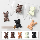  Online Celebrity Nail Decoration Bear Three-Dimensional Cartoon Alloy Bear Three-Dimensional Cartoon Hug Bear Nail Decoration Accessories