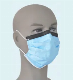  Disposable Nonwoven Fluid Resistant 4-Ply 4 Folder Safety Face Mask Complies with En14683 Type Iir