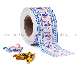  Confectionery Packaging Twist Wax Paper Printed Candy Wrapper Paper Roll Paper Packaging Roll Laminated Paper for Candy Packing Bubble Gum Packaging Paper