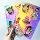  Waterproof Custom Self Adhesive Vinyl A4 A5 A6 Sheets Kiss Cut Paper Sticker Labels Printing