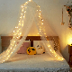  Bed Canopy Battery Operated LED Lights Elegant Dome Bed Netting Mosquito Net