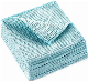 30*30 Cm Blue Waffle Towel Cleaning Cloth Microfiber Towel manufacturer