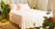 100% Microfiber Bed Sheet Set/Pillowcases with Lace Design Sheet Set