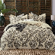 King Size Duvet Cover Taupe Damask Paisley Printed Khaki Bedding