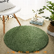  Round Shaped Polyester Velvet Fabric Shaggy Rug Floor Carpet Living Room