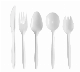 New Arrival 100% Renewable Resources Lightweight Plastic Disposable Cutlery