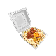  48 Oz Disposable Microwava Palstic White Clamshell Containers