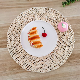 35cm Natural Handmade Corn Skin Waved Tableware Round Tablemat