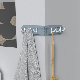Bathroom Storage Holder Wardrobe Closet Foldable Corner Hook