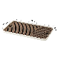 1027 Wholesale Household Plastic Drain Cup Holder with Wooden Cover