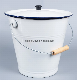  High Quality White Enamel Bucket with Cover and Handle/Ice Bucket/Milk Bucket