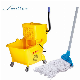  Single Plastic Wringer Mop Bucket with Wheels for Cleaning Company/Hotel/Restaurant