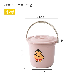  0860 Bathroom Durable Plastic Bucket with Lid with Handle