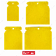  4PCS Auto Body Filler Spreader Applicator Flexible Plastic Spreader Set for Filler Putty Spreading Paint