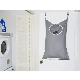 Door-Hanging Laundry Hamper with Stainless Steel Hooks
