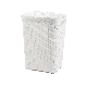  Large Capacity Plastic Laundry Basket White Color